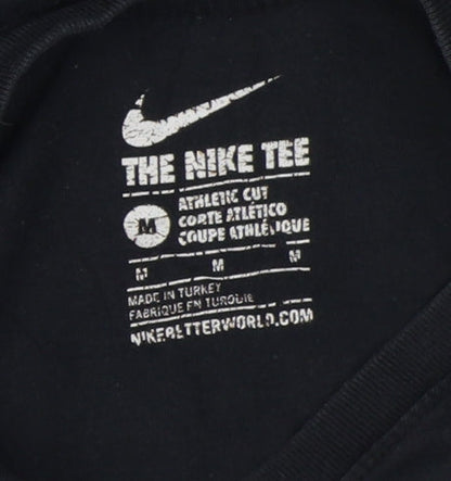 Nike Men's Black Medium Crew Neck Athletic T-Shirt