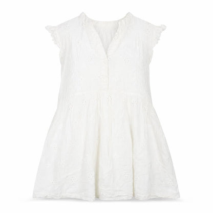 Womens UK Size M JoJo Maman Bébé White Tunic Blouse