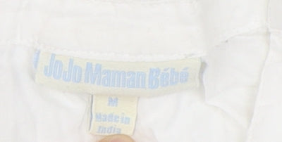 Womens UK Size M JoJo Maman Bébé White Tunic Blouse