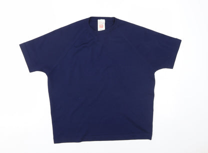 Womens UK Size 16 St Michael Blue Basic T-Shirt