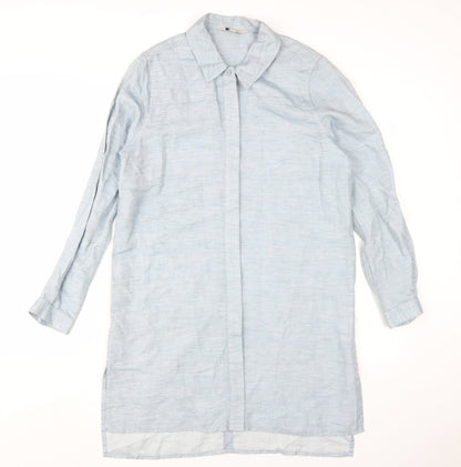 French Connection Women's Blue Shirt Dress S