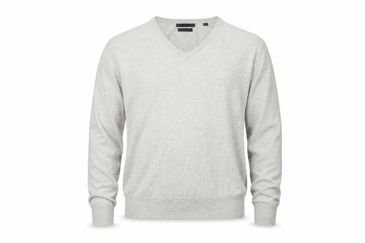 Soviet Black Men's Grey V-Neck Pullover Jumper M