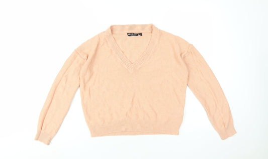 Womens UK Size XS Brave Soul Beige Pullover Jumper