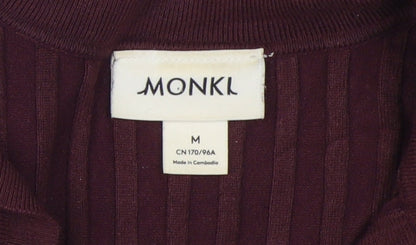 Monki Women's Purple Midi Collared Shirt Dress M
