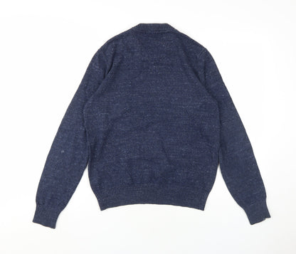 Gap Men's Blue Pullover Jumper - Medium