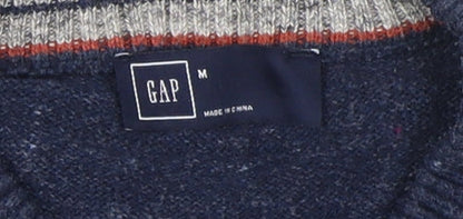 Gap Men's Blue Pullover Jumper - Medium