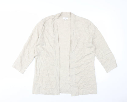 Womens UK Size M CC Beige Cardigan Jumper