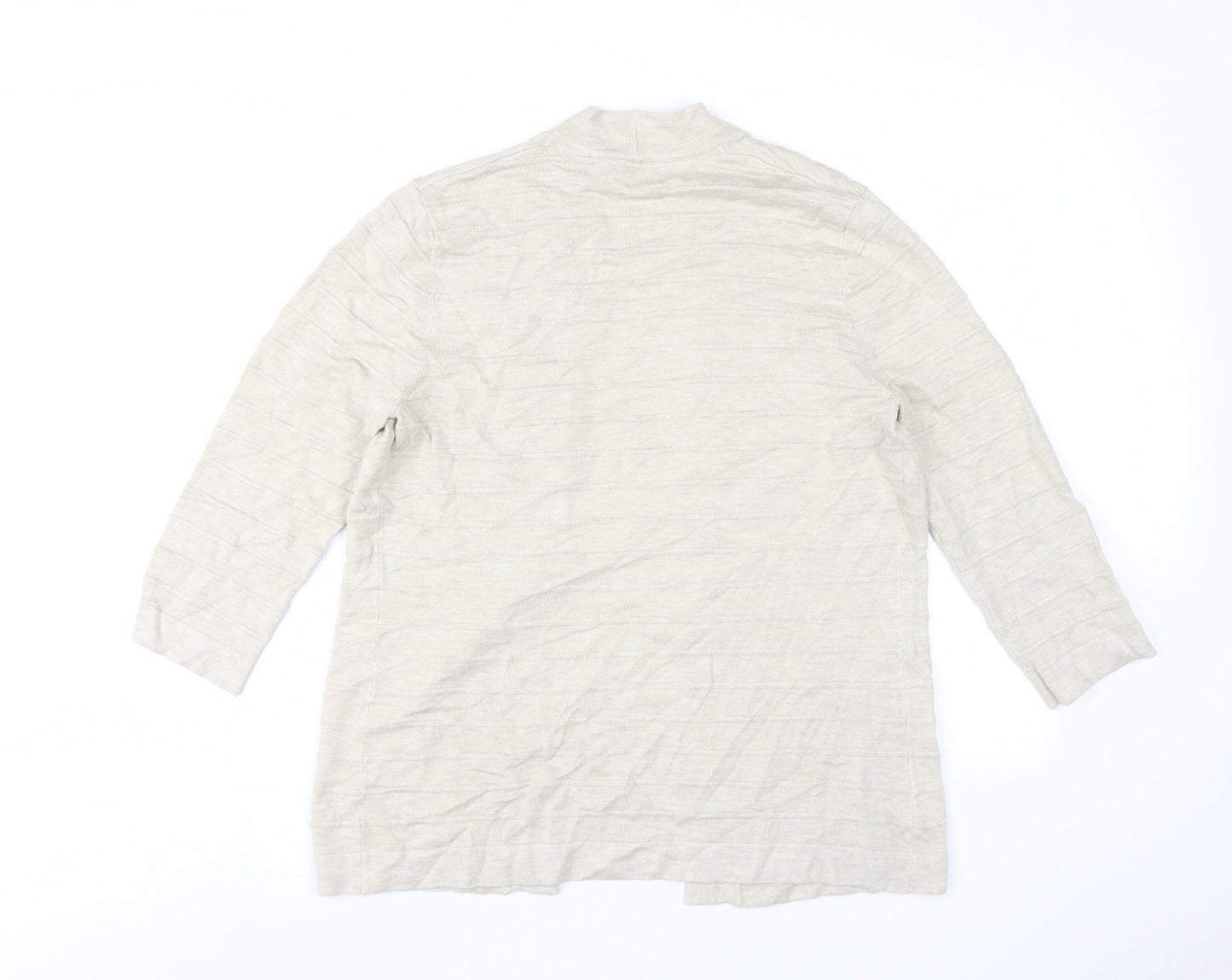 Womens UK Size M CC Beige Cardigan Jumper