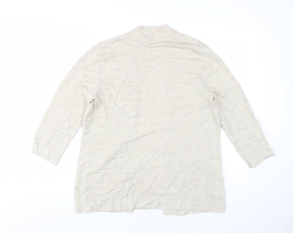 Womens UK Size M CC Beige Cardigan Jumper
