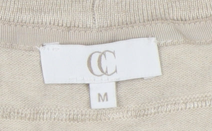Womens UK Size M CC Beige Cardigan Jumper