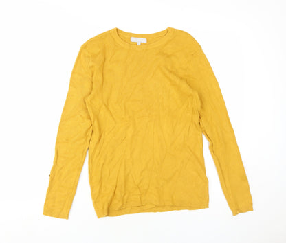 Womens UK Size 14 Red Herring Yellow Jersey Jersey