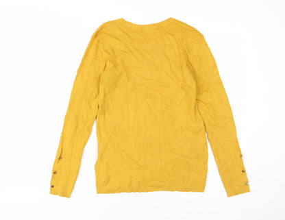 Womens UK Size 14 Red Herring Yellow Jersey Jersey