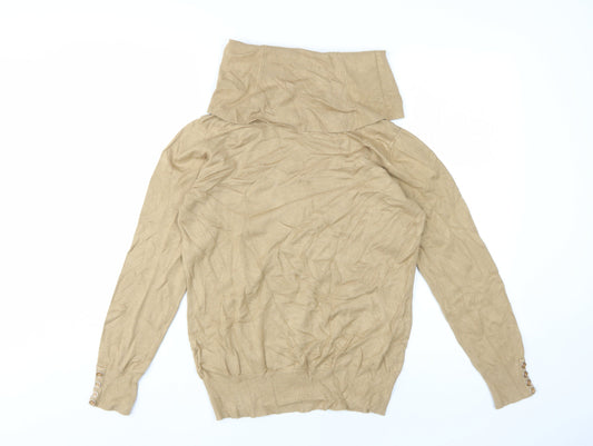 Womens UK Size M Klass Beige Pullover Jumper