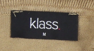 Womens UK Size M Klass Beige Pullover Jumper