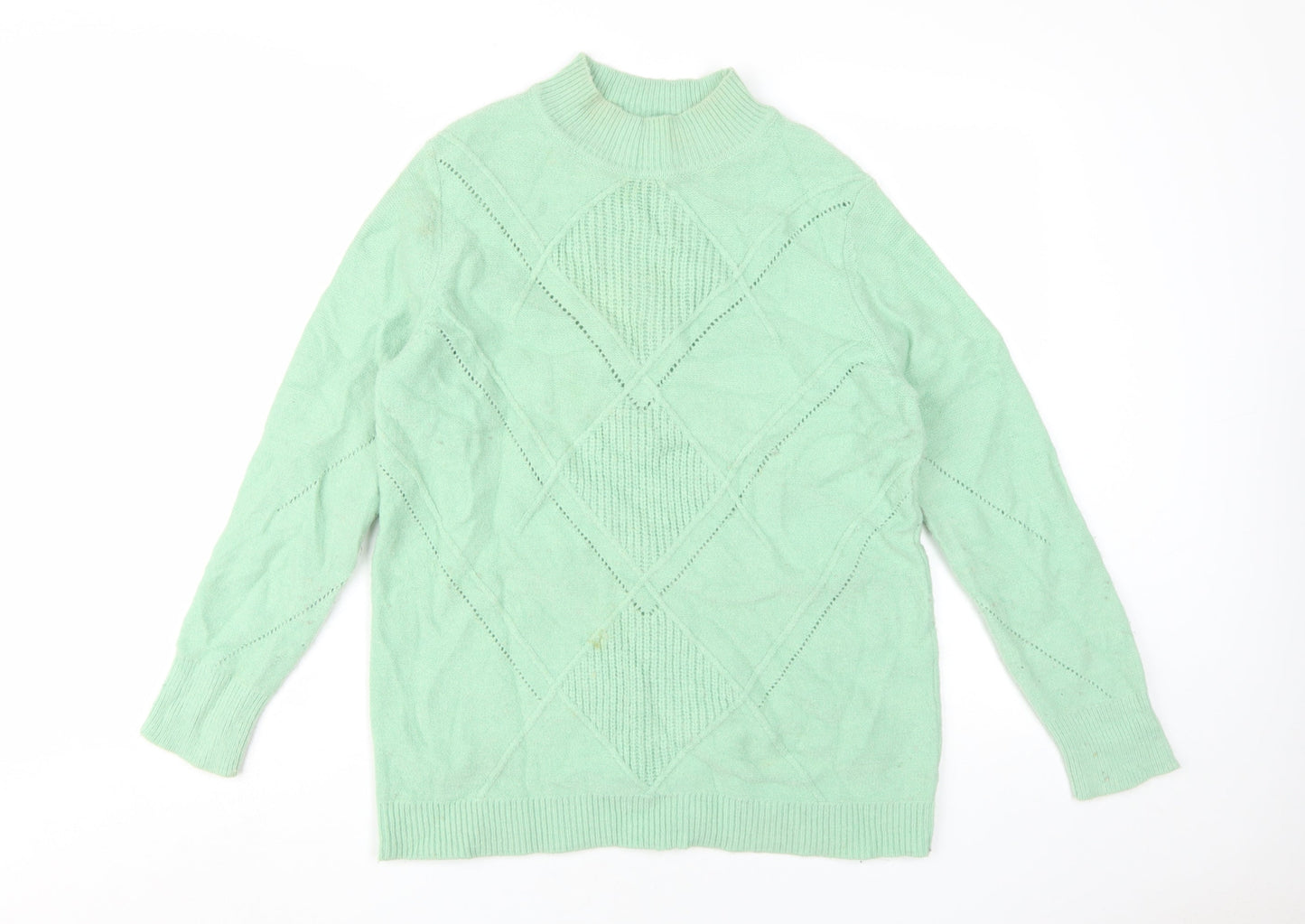 Womens UK Size M Damart Green Jumper Jumper
