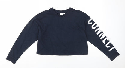 Basic Needs Girls Black Long Sleeve T-Shirt 11-12Y