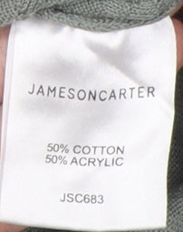 Jameson Carter Men's Green Full Zip Jumper, Size L