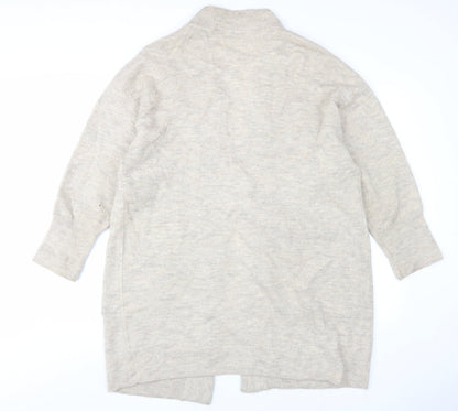 NOOSNOW Women's Beige Cardigan Knit Jumper Size L