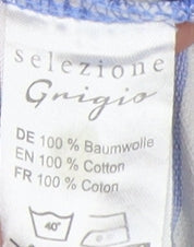 Mens UK Size L Selezione Grigio Cotton Polo Shirt
