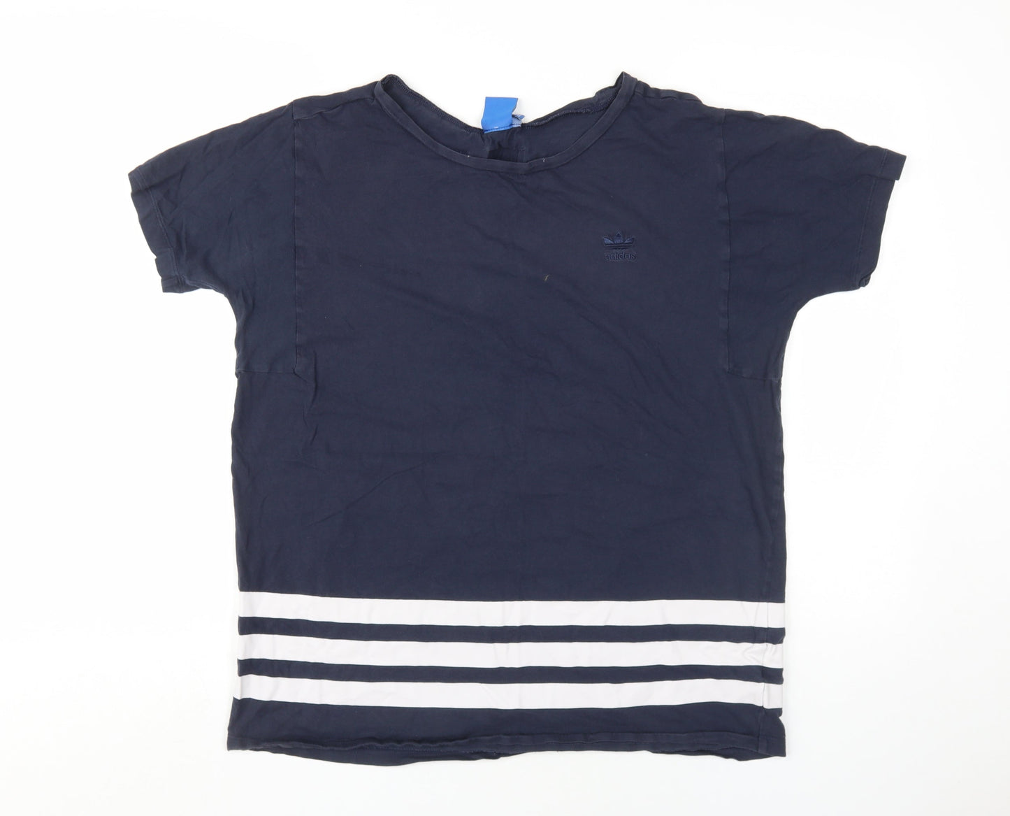 Womens UK Size 10 adidas Blue Basic T-Shirt