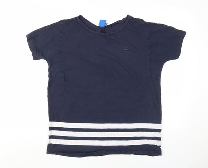 Womens UK Size 10 adidas Blue Basic T-Shirt