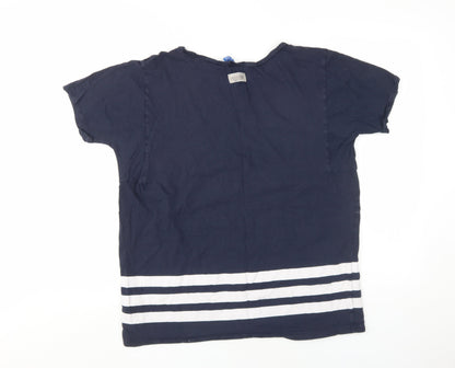 Womens UK Size 10 adidas Blue Basic T-Shirt
