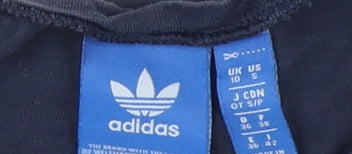 Womens UK Size 10 adidas Blue Basic T-Shirt