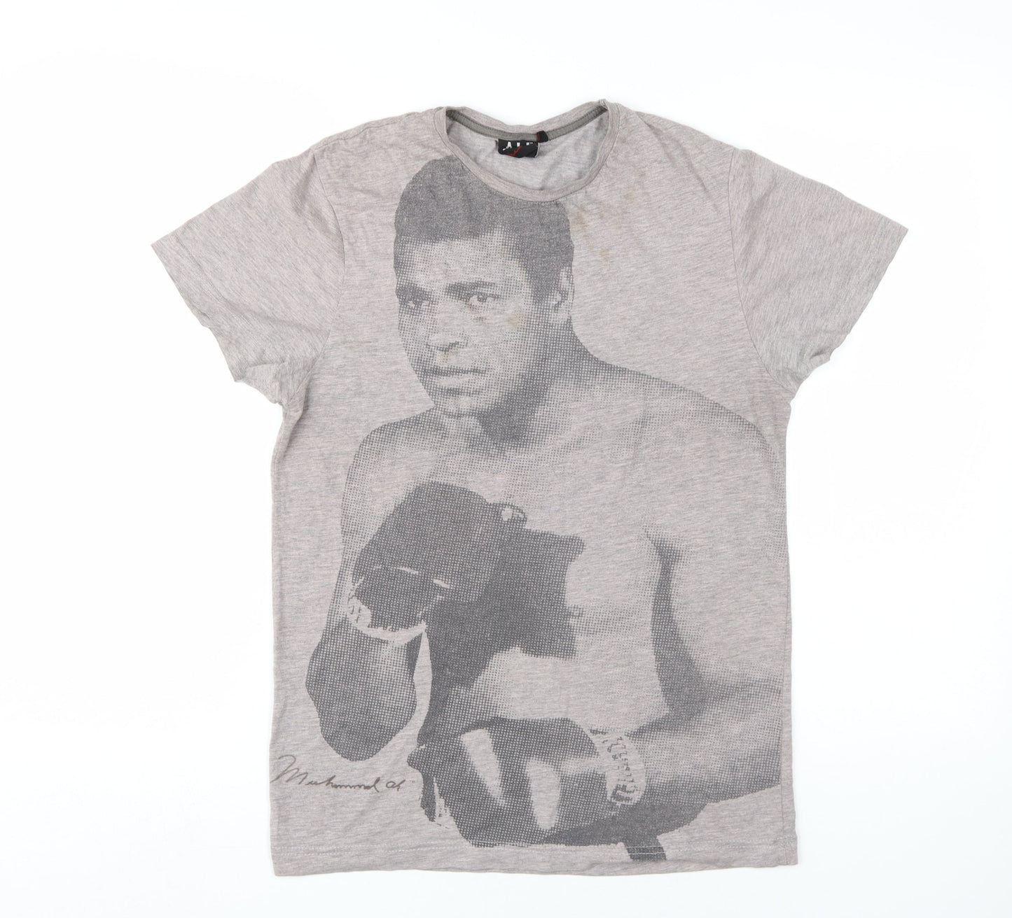 ALI Sports Graphic Men’s Grey T-Shirt - Small