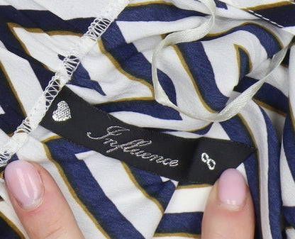 Influence Womens Multicoloured Chevron Maxi Dress