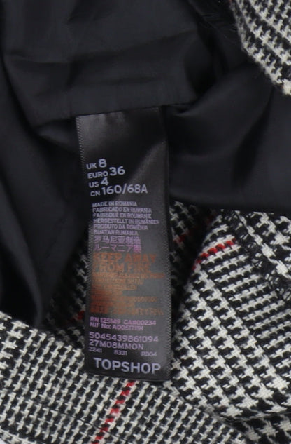 Womens UK Size 8 Topshop Straight & Pencil  Skirt