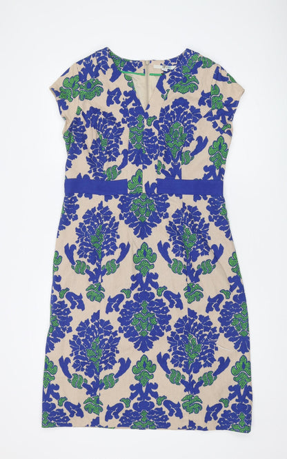 Ro den Women's Floral Shift Dress, Size 10, Multicoloured