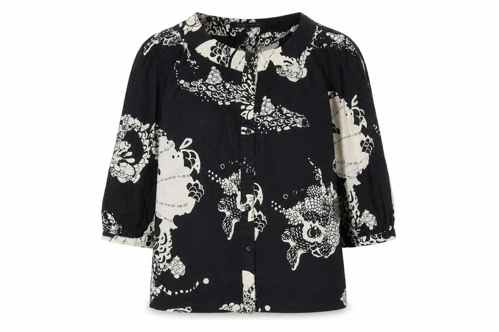 Womens UK Size 6 French Connection Black  Blouse