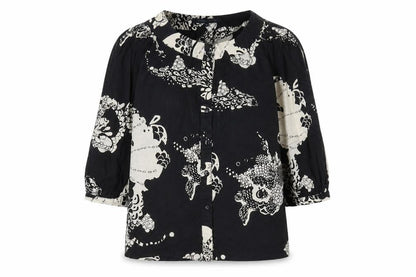 Womens UK Size 6 French Connection Black  Blouse