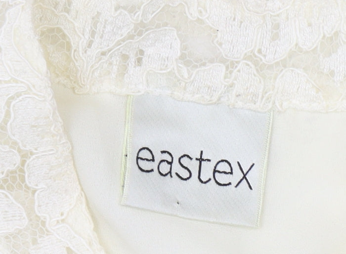 Womens UK Size 14 Eastex Ivory Lace Blouse