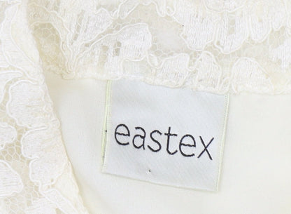 Womens UK Size 14 Eastex Ivory Lace Blouse