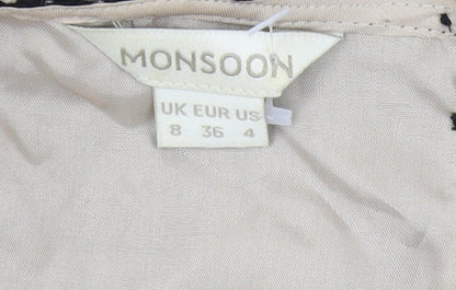 Womens UK Size 8 Monsoon Black Camisole Tank
