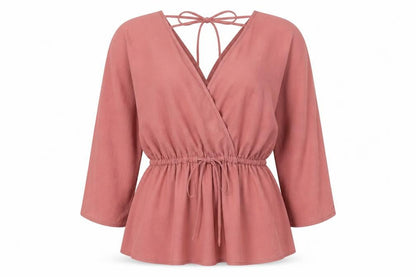 Womens UK Size 8 ASOS Pink Wrap Blouse