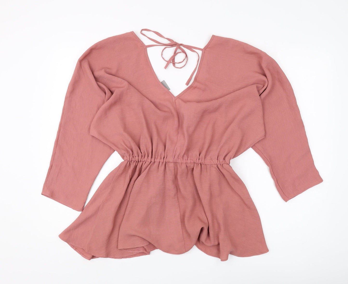 Womens UK Size 8 ASOS Pink Wrap Blouse