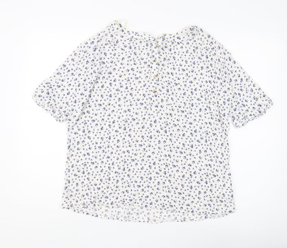 Womens UK Size 14 Principles Multicoloured Basic Blouse
