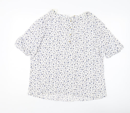Womens UK Size 14 Principles Multicoloured Basic Blouse
