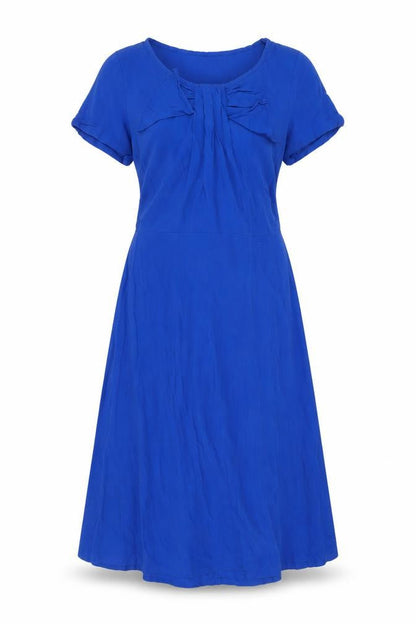 Monsoon Women's Blue A-Line Midi Dress Size 10