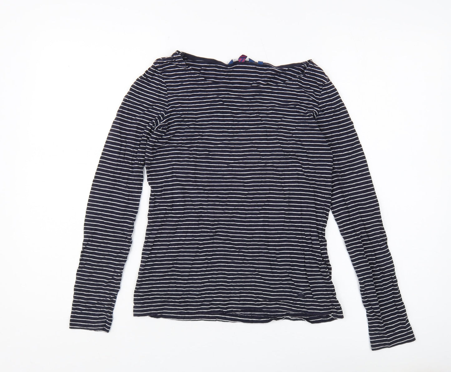 Womens UK Size XS TOM TAILOR Black Basic T-Shirt