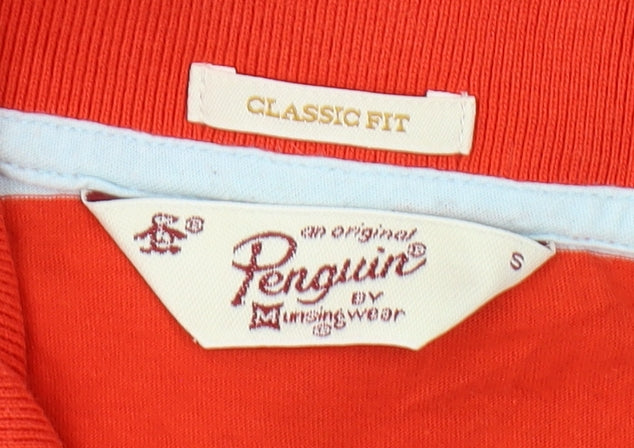 Original Penguin Men's Red Striped Polo Shirt, Size S