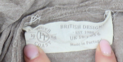 South Coast Women's Beige Long Sleeve Top UK 10