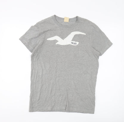Mens UK Size S Hollister Grey  T-Shirt