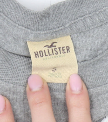 Mens UK Size S Hollister Grey  T-Shirt