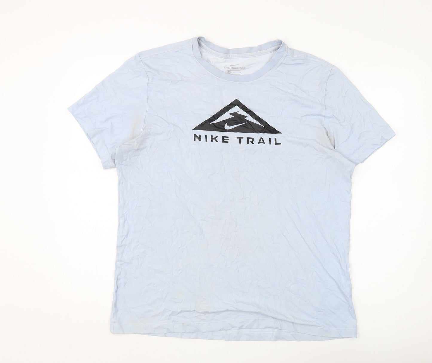 Nike Men's Grey T-Shirt, Size L, Graphic Print