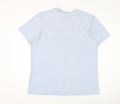 Nike Men's Grey T-Shirt, Size L, Graphic Print