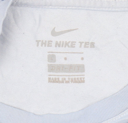 Nike Men's Grey T-Shirt, Size L, Graphic Print