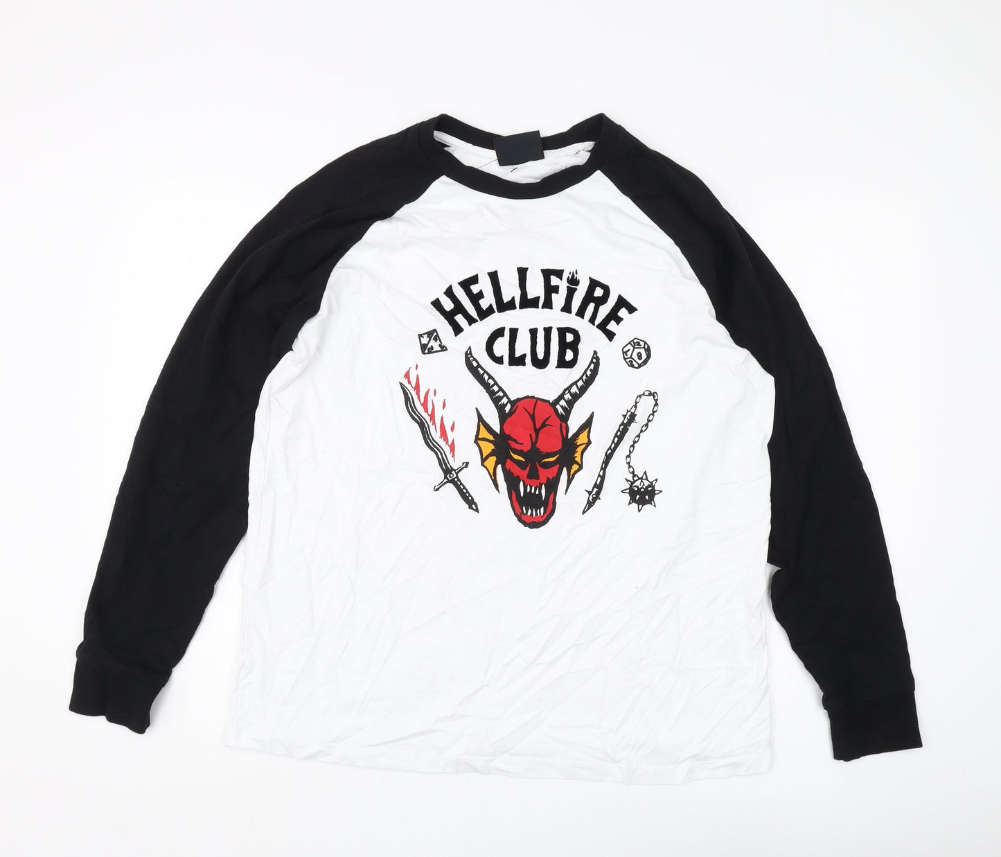 Netflix Stranger Things Men's Black/White XL T-Shirt